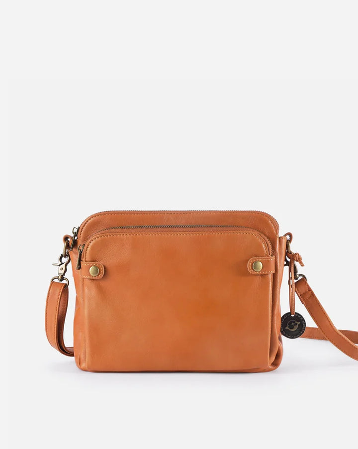 Jade Leather Crossbody Shoulder Bag