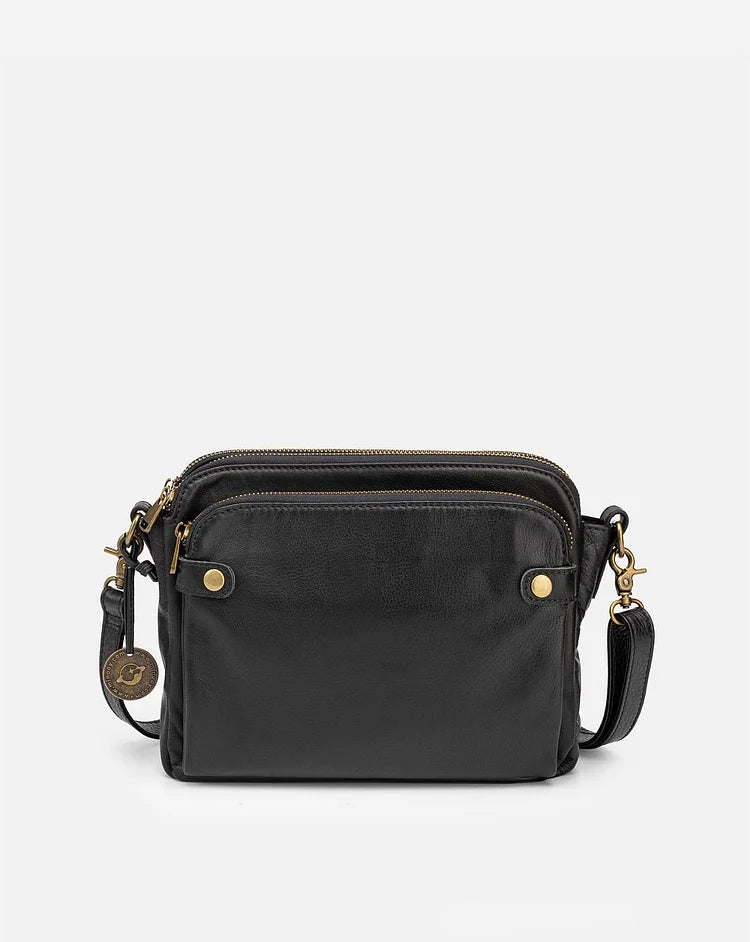 Jade Leather Crossbody Shoulder Bag